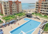 Helious Beach Apartments - Absolut første række til Sortehavet - studiolejlighed på 65m2